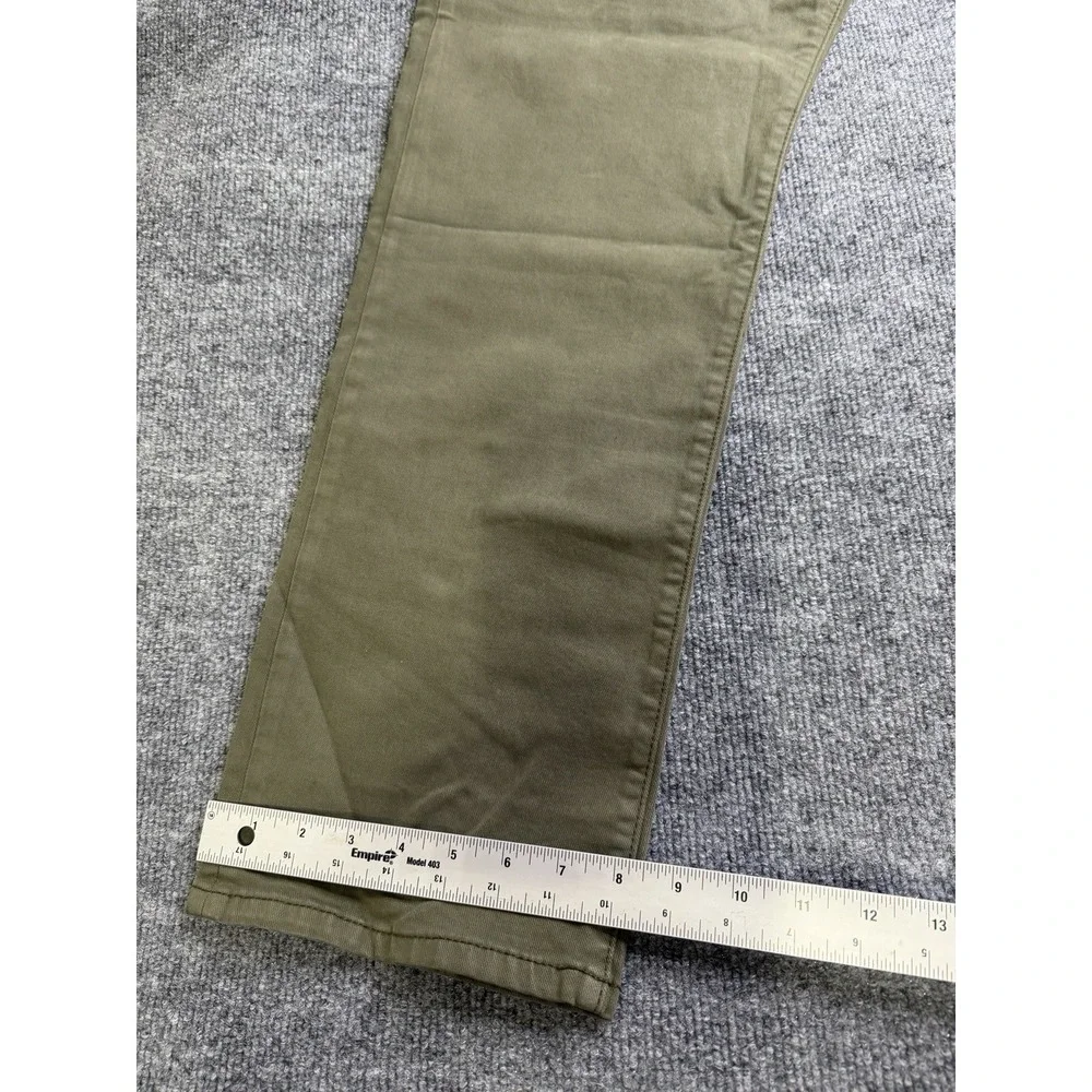 New Lucky Brand Straight Jeans Mens 38x32 Green Spring Olive Denim